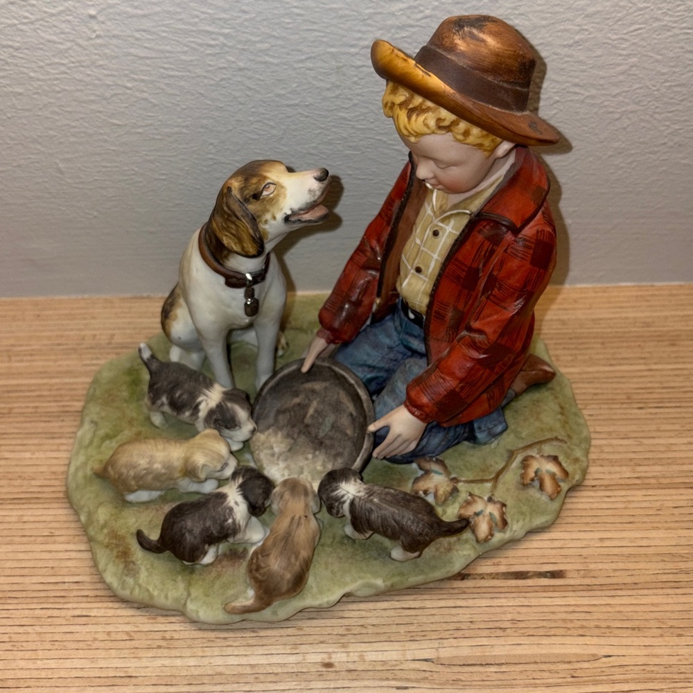 Gorham Four Seasons, Fall, Pride of Parenthood, ceramic figurine